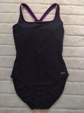Speedo Women's One Piece Swimsuit Black Size 18